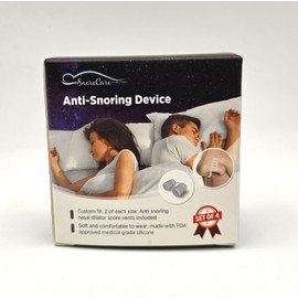 snorecare Snore Care Anti-Snoring Device - 2 Pairs with Vents. Set of 4. Sealed!