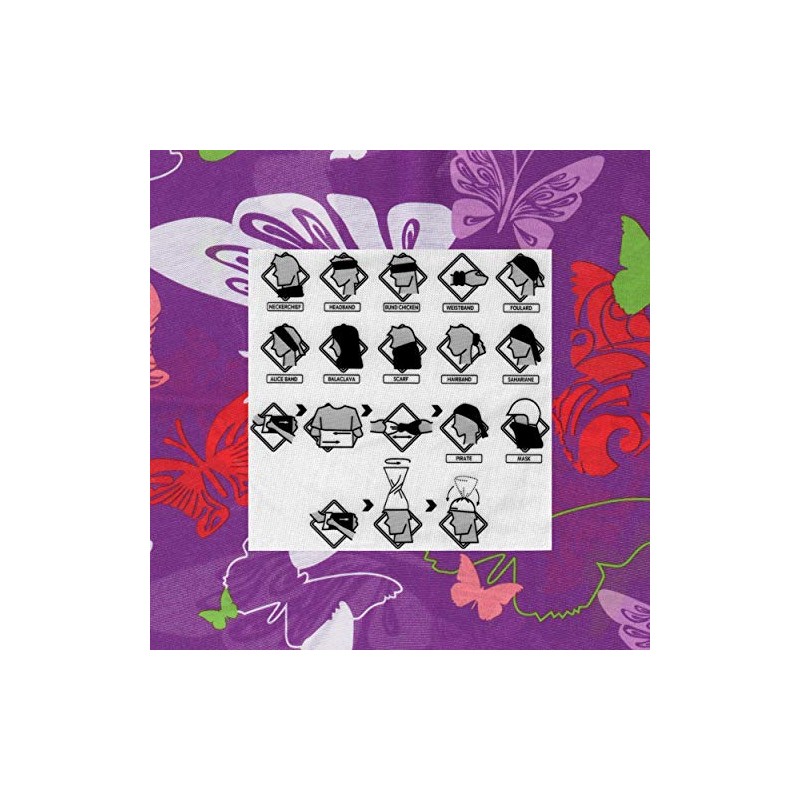 mumbi 30469 Cover Butterflies Purple Mouth Nose Protection