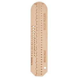 BENECREAT Crochet Ruler Made of MDF Wood, 31 x 7 cm, Stocking Knitting Shapes, Hand Knitted Sock Shape for Socks, Knitwear, Knitwear, 3 mm Thick