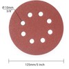 YoiYee 60 Grit Sanding Discs Pads, 8 Holes, 125mm/5-inch Hook