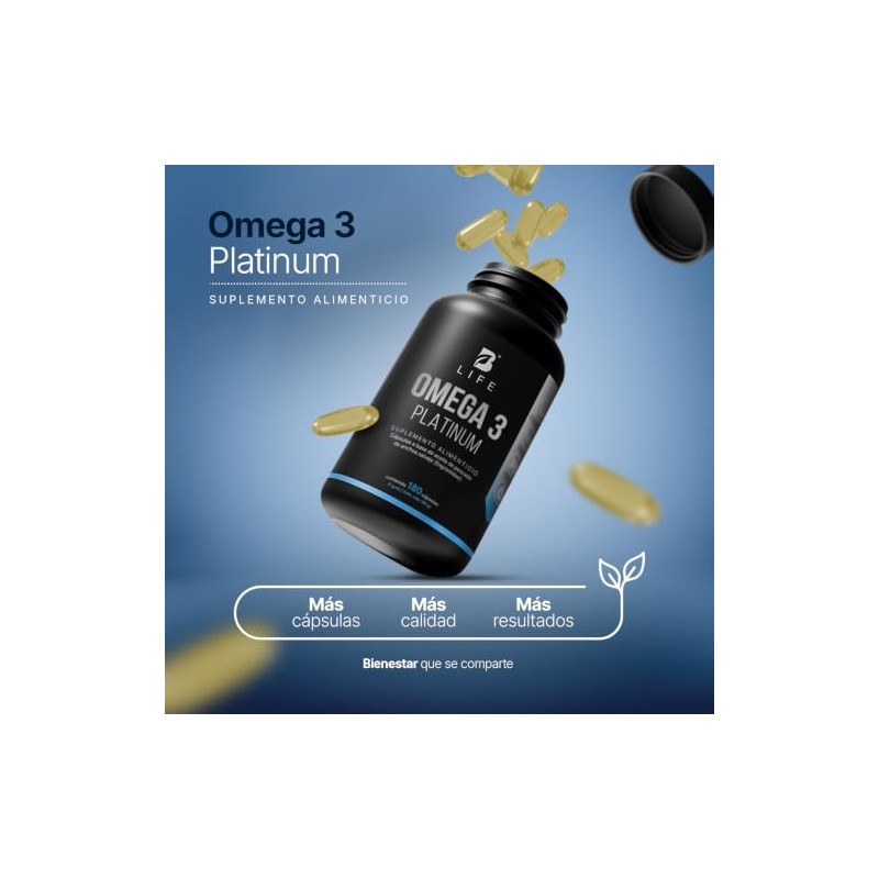 B Life Omega 3 Platinum Aceite de Anchoa Salvaje con