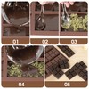 Chocolate Bar Mold Silicone Non-Stick Chocolate Molds Deep Chocolate Bar
