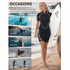 Owntop 3/2mm Shorty Wetsuit Women - Front Zip Wet Suit