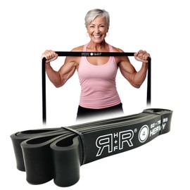 RR H+F Heavy Duty Pull Up Assistance Bands - #4 Heavy (50-75lbs) - Resistance Bands for Pull Up Assist, Workout & Physical Therapy