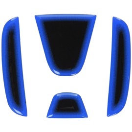 SILKBLAZE HEAT BLUE Emblem Seat Fit GE/Fit GK/Vezel Black Base HBO-H11BK