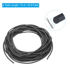 PATIKIL 9/64 Zoll x 32,8 Fuß Backer Rod, Gummiseil Dichtungsmasse Riss Fugenfüller Rolle Dichtungsstreifen für den Hausbau, Schwarz