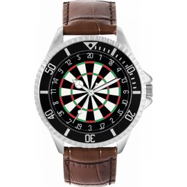 Toff London Dartboard Men's Watch 42 mm Case Custom Design, Multicoloured, TLWL-14182