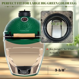 KAMaster 2 In 1 Carbon Steel Ash Can Fit Large Bigg Green Egg,With Stainless Steel Drawer Tray And Slid Out Ash Drawer Remove Ash Easier,Charcoal Ash Can With Foldable Handle Can Use With Fire Grate