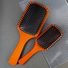 Premium Wooden Paddle Hair Cushion Brush - Small & Large for Scalp Massage Large Wooden Brush 3ea