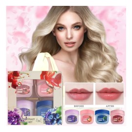 Set De Pintalabios Fruit Moisturizing De 4 Colores, Máscara