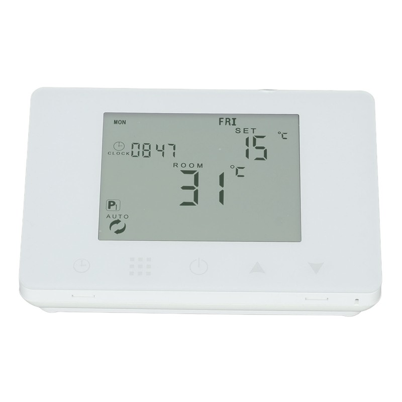 Wireless RF Temperature Controller Programmable LCD Backlit Display Smart Electric