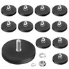 12Pack Rubber Coated Magnets, AHIER Neodymium Magnet Base with M5