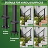 ORWOD 3-Step Outdoor Stair Railing, Adjustable Handrails for Outdoor Steps