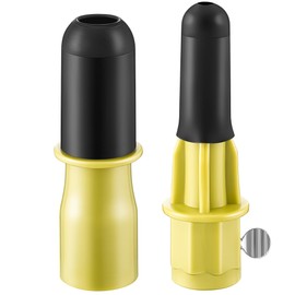 Dreyoo Broken Bulb Changer for High Ceilings, Light Changer for Changing Broken Incandescent and Candelabra Bulbs, Compatible with Standard Threaded Extension Pole, Pole Not Included (Yellow)