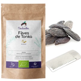Organic 5 Tonka Beans with Grater Chabiothé