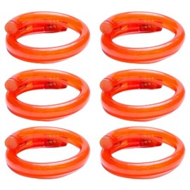 LED-Highlights Light Bracelet Children's Set of 6 Light Bracelets for Children Purple Flashing Party Bag Children's Birthday LED Light Strip Neon Bracelet, Plastic