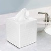 Monarch Abode Tissue Box Cover, Hand Hammered, Metal, Square Tissue