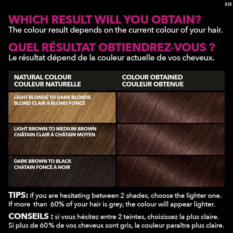 Garnier Olia Permanent Hair Dye, Ammonia-Free Hair Color, 5.12 Iridescent