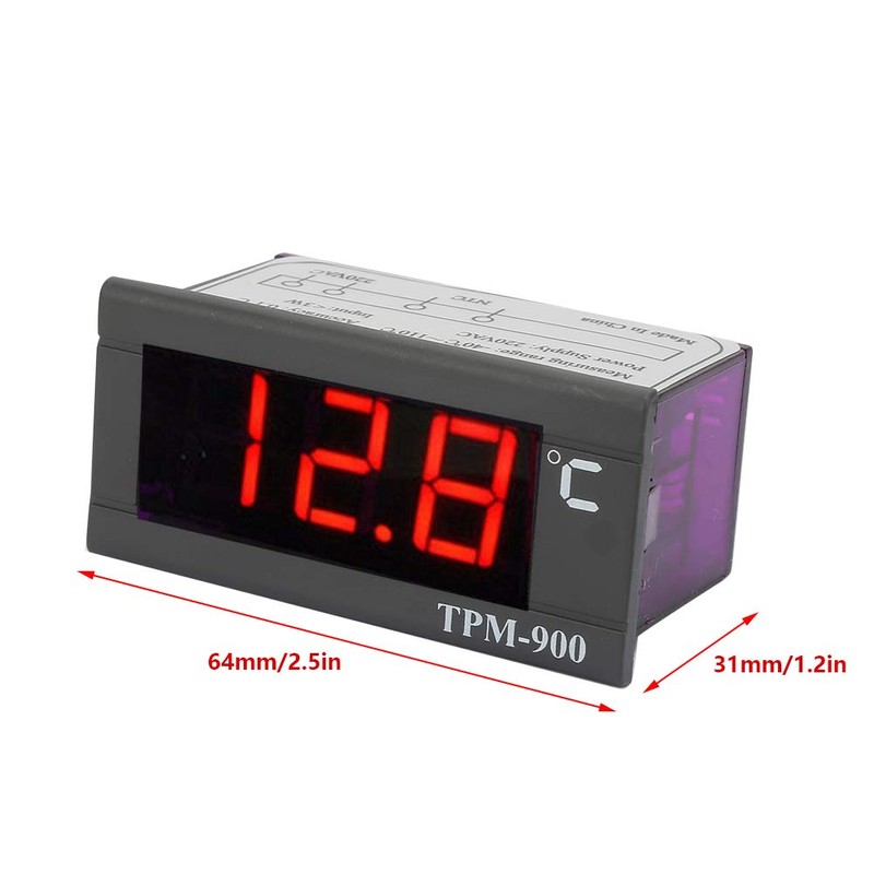 Digital Temperature Controller TPM-900 220V LED Panel Meter with Wide