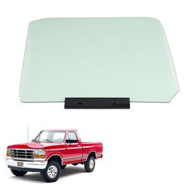 KUAFU Front Left Door Glass Compatible with 1987-1998 Ford F150 F250 F350 Bronco Replacement for F4TZ1521411A DD08492GTYN Window Tempered Glass - Driver Side