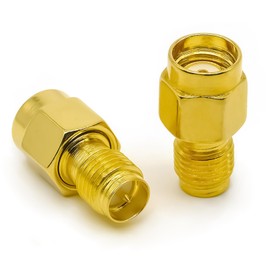 Ahoaepy 2PCS SMA Connector Cable Gender Changer, RP SMA Female to RP SMA Male Antenna Adapter, Low Loss SMA Coax Connector Coax Cable Adapter for Radio, Audio, Video, Car Aerial