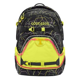 coocazoo Backpack Cover, LED Neon Pull-Over GuardPart, Yellow, Eye-catching Signal Colour, LED Light Effect with Motion Sensor, for More Visibility in Road Traffic, yellow, Safety-oriented