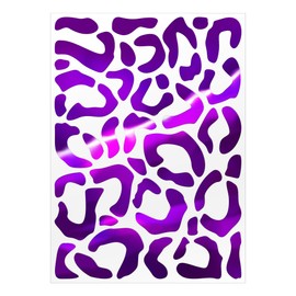 Riesel Design® Bicycle Sticker Set - 20 x 15 cm Sticker Kit for Frames & Helmets - Weatherproof & Stylish (Metallic Purple)