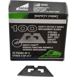 PHC Steel Safety Blade 1-5/8" OAL, 100 Pack