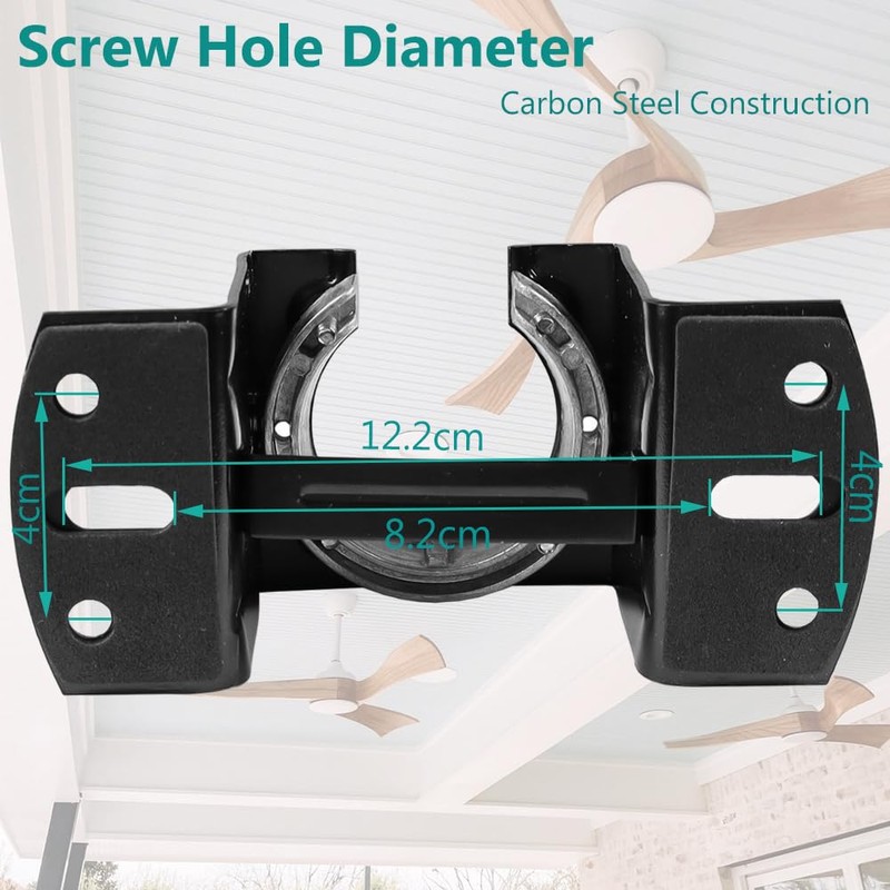 Ceiling Fan Mounting Bracket,AICWIOO Carbon Steel Sloped Cathedral Ceiling Canopy