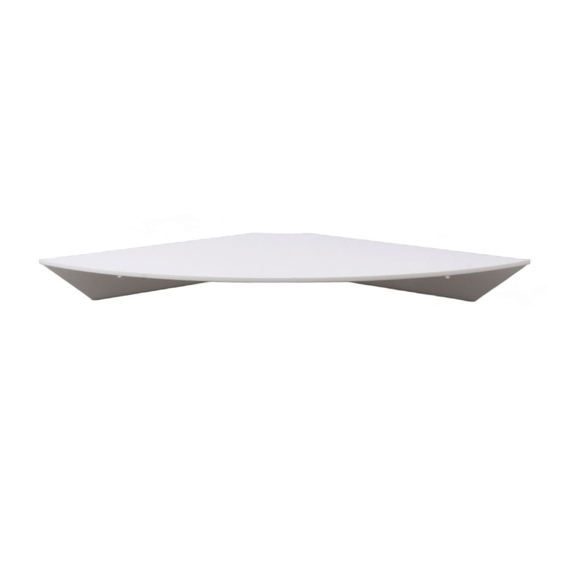 2pcs Wall Mount Floating Corner Shelves Quarter Round Hanging Corner