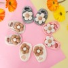 4 Packs Baby Girls Socks Flower Non-slip Socks with Grips