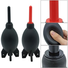 Lens Cleaning Kit Contains 2 Pcs Rubber Rocket Air Blower Duster, Lens Cleaning Pen, Blower Brush Dust Cleaner and Carrying Pouch, for Lens, Camera, SLR, Telescope, Magnifying Glass, Phone