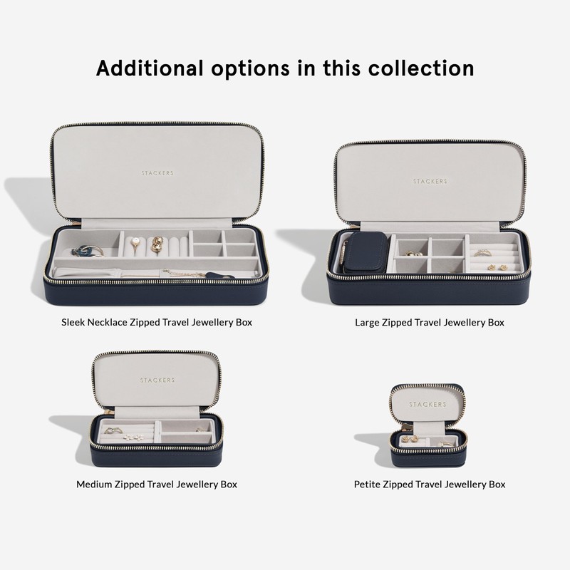Stackers Navy Petite Travel Box