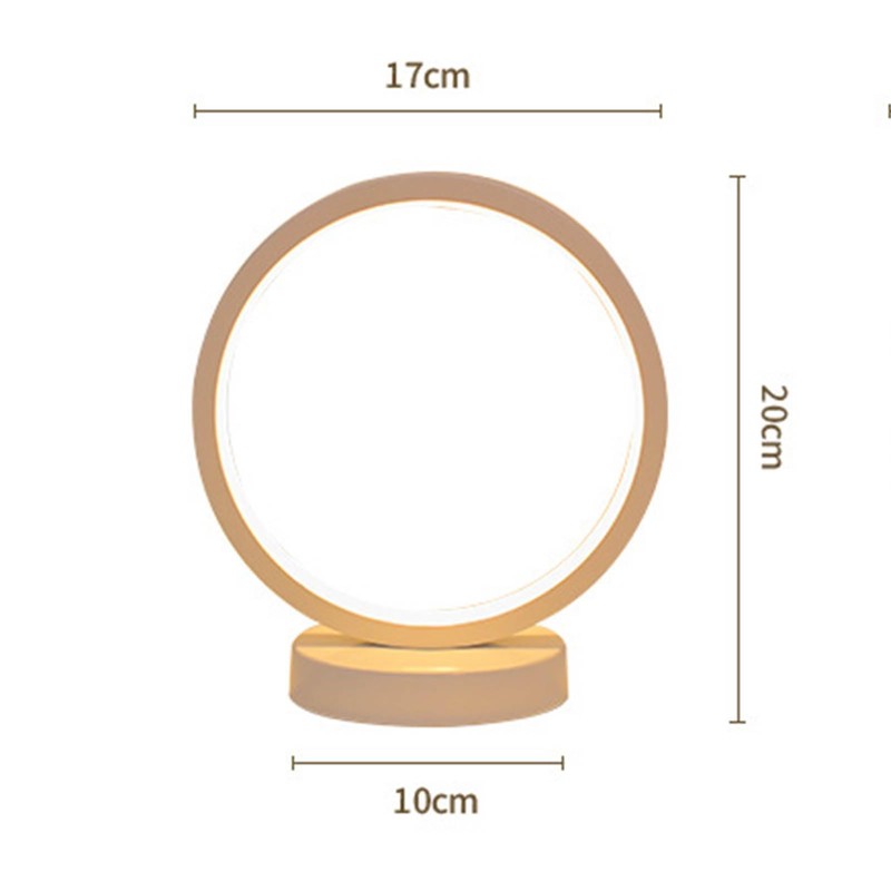 LED Circle Light, Minimalist Desk Lamp