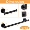 TocTen Bathroom Hardware Set, Thick Stainless Steel Bath Towel Bar