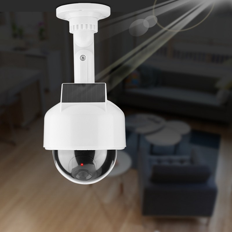 Dummy Camera Indoor & Outdoor Realistic Dome Shape Solar Security