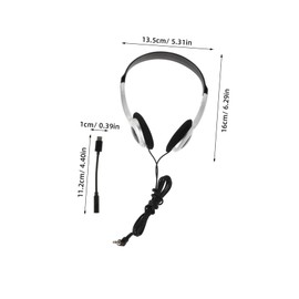 COHEALI Lightweight Vintage Ear Headphones for Students Wired Connection for Computers Cell Phones Tablets Comfortable Fit for Classroom Library Use Travel Friendly Gaming Headphones