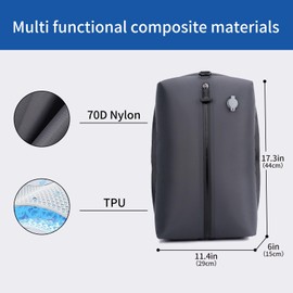 HLOVEB Vacuum Travel Bags, Travel Vacuum Bags for Luggage, IP67 Waterproof, Saving 60% Space, Suitable for Luggage Organization During Travel, Business Trips, Camping(1pc Gray)