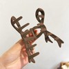 Brown Hair Claw Clips for Women Winter Hair Clips Bow
