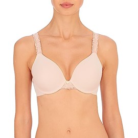 Natori Women's Body Doubles Lace Trim Full Coverage T-Shirt Bra 736037, Cameo Rose, 38DDD