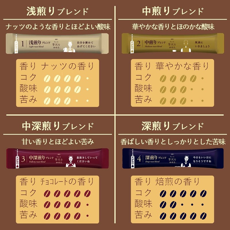 AGF Little Luxury Coffee Shop Black In Box Stick Black