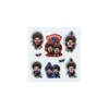 Sun-Star Stationery Monchhichi Goods Sticker Puffy Blue Check S8813957
