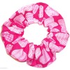 3 Valentines Day Hearts Hair Scrunchies Handmade by Scrunchies by