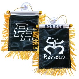 Puerto Rico flag home car accessories Boricua designs by us 4 us Puerto Rican Black Flag