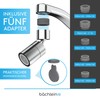 Bächlein Universal Dual Jet Chrome Tap Attachment - Rotating Tap
