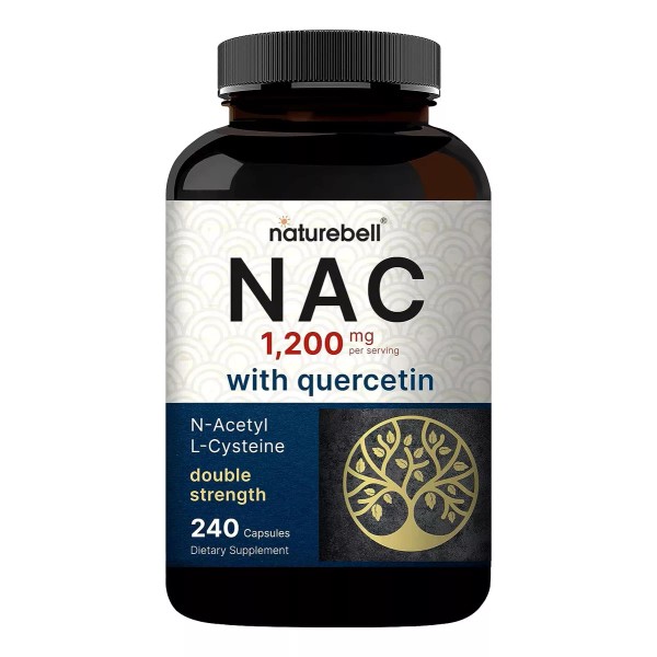 Naturebell Nac Con N- Acetil L Cisteina & Quercetina, 1,200 Mg 240cap