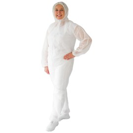 ARNOMED PP Protective Suit Disposable White, Full Body Suit, Paint & Painter's Suit Disposable with Hood, White Disposable Work Overalls for Men/Women, Latex-Free Protective Clothing, Disposable Suit,