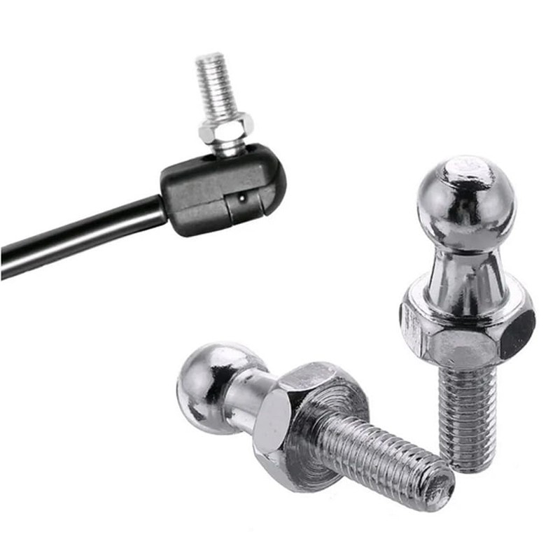 TOOMYAUTO M6 x 10mm Silver Ball Stud Bolts, Pack of