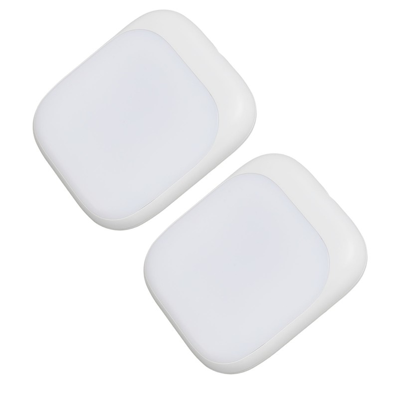2pcs LED Sensing Night Light 2700K Soft White Plug in