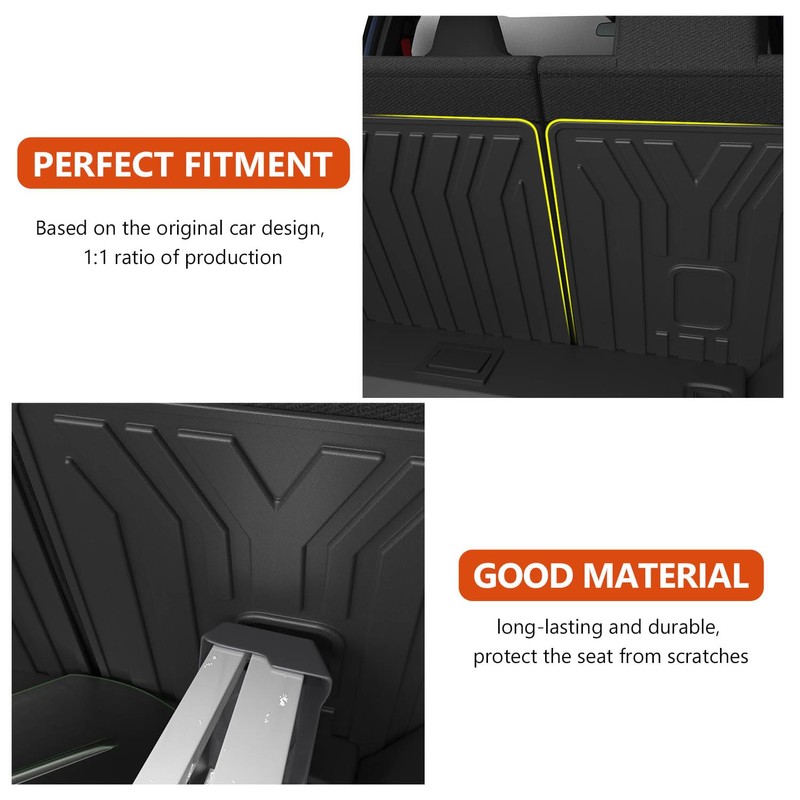 powoq Rear Backrest Mat Compatible with 2022-2024 Honda Civic Hatchback